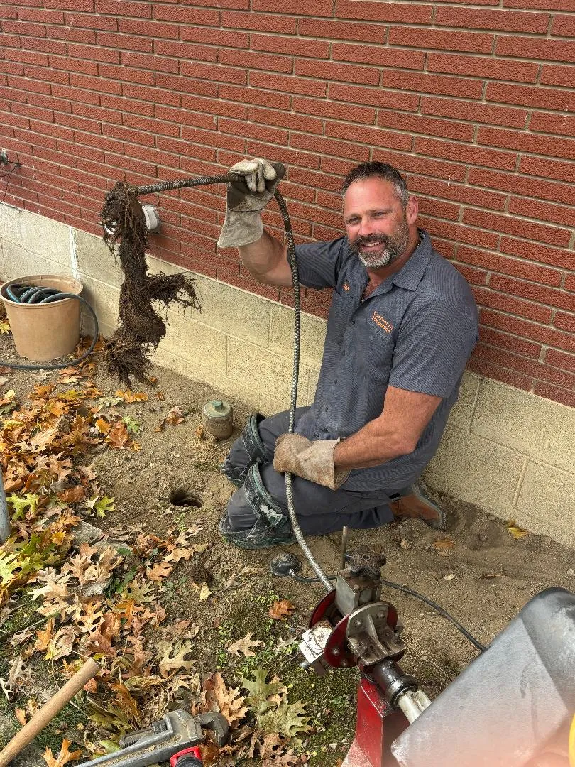 Custom Fit Plumbing team member at work in Eaton, Ohio